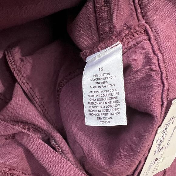 Arizona Jean Co Y2K Flare Extreme Low Rise Purple Denim Jeans Junior Size 15 - Picture 10 of 12